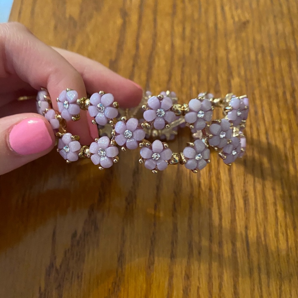 Purple Flower Bracelet